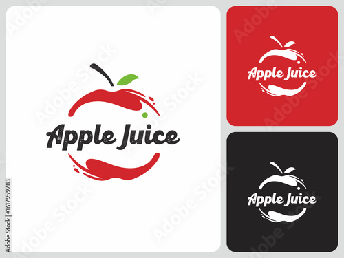 apple juice logo vector