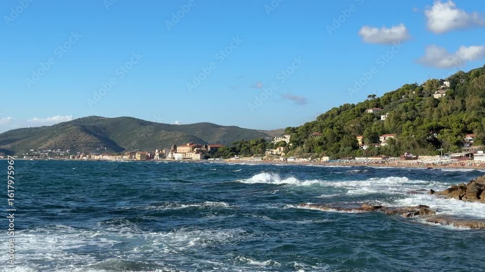 Castellabate Coastal Sea View – Mediterranean Waters and Rocky Coastline Castellabate Coastal Sea View – Mediterranean Waters and Rocky Coastline