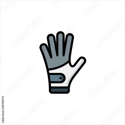 Protective glove safeguarding hand during work in factory, ensuring safety and hygiene in industrial environment.