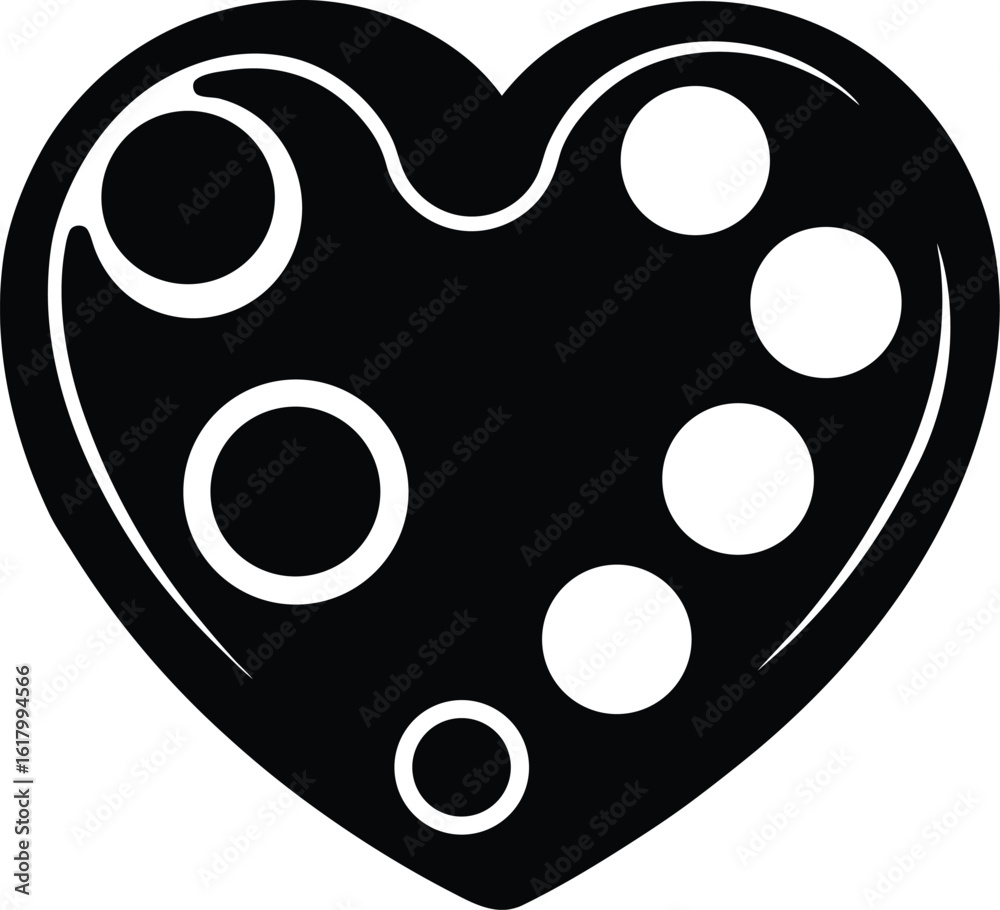 Fototapeta premium heart shaped cookie cutter