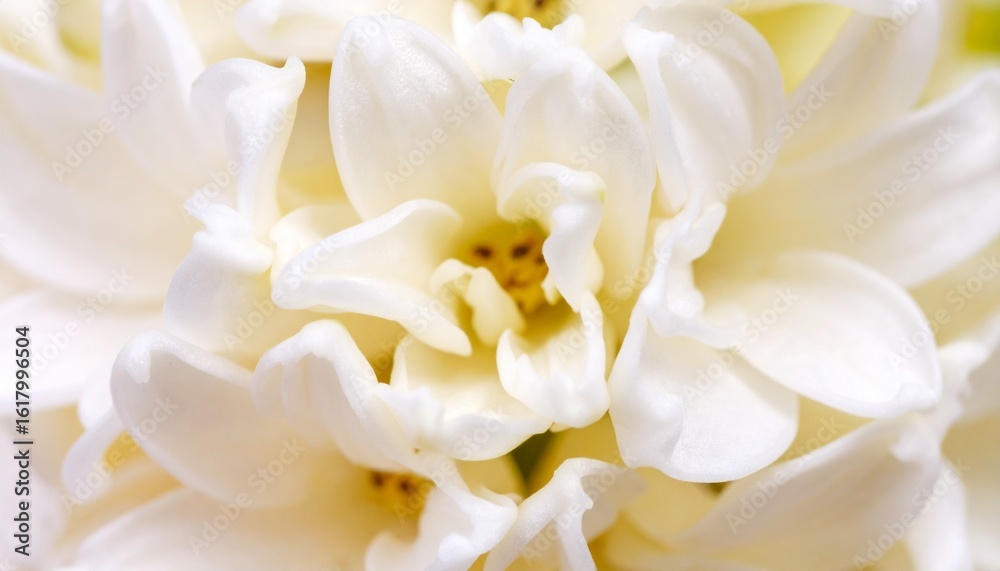 Obraz premium _Extreme macro picture of Hyacinth flower. Closeup view of Flor de palma flower with .
