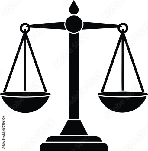Law Balance Scale Silhouette