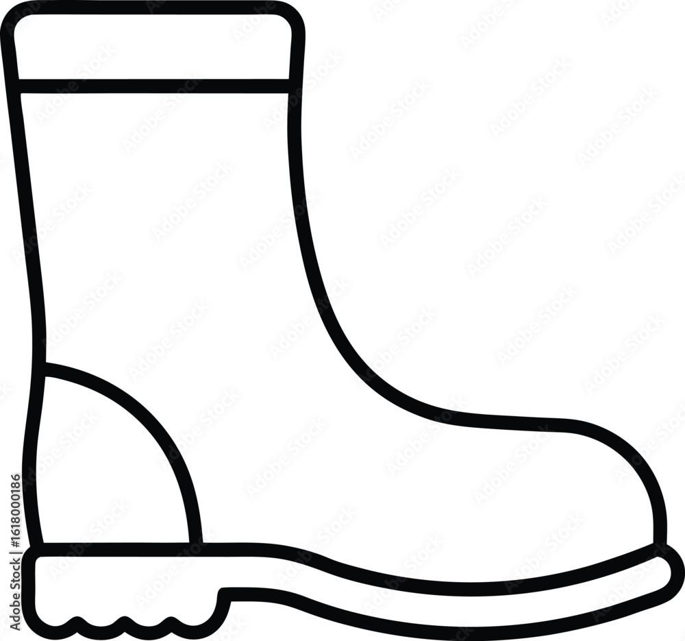 Obraz premium winter boot icon on transparent background