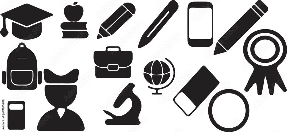 Fototapeta premium set of education 