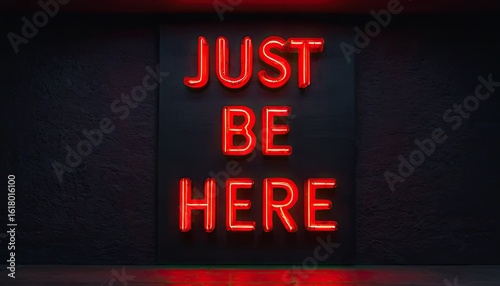 Neon red black lives matter sign
5