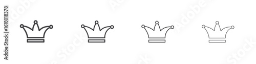 Jester hat icon concept outline symbol design.