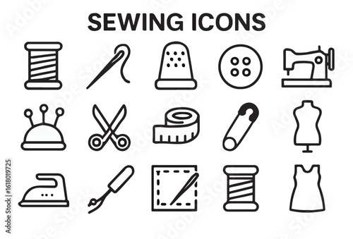 Sewing Creations: Creative and Crafty Vector Illustrations