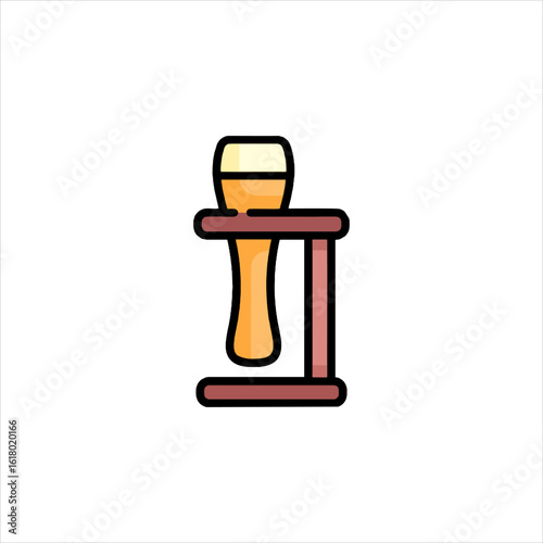 hourglass on white