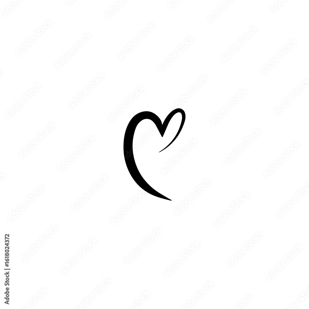 Heart icon flat vector design. Heart icon flat vector design.