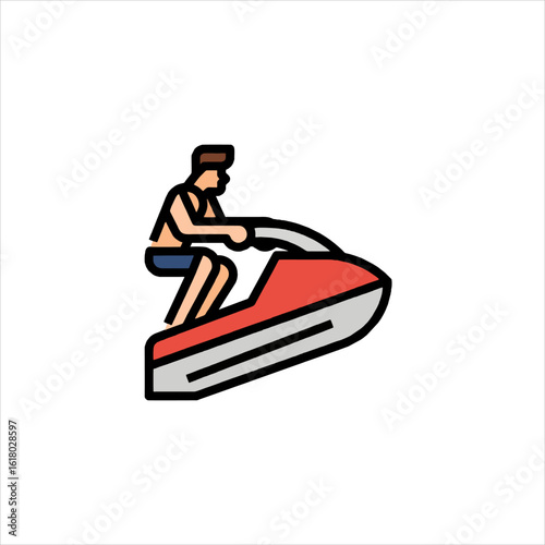 speed boat vector