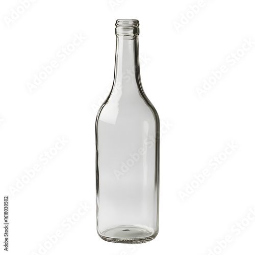 Wallpaper Mural Elegant Empty Glass Bottle on Neutral Background Torontodigital.ca