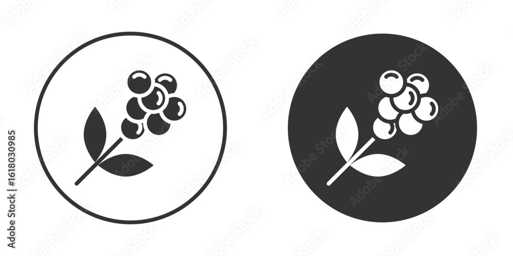 Fototapeta premium Coffee plant icon silhouette symbol. Vector isolated illustration