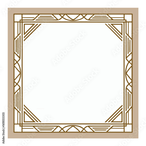 gold frame with clipping path