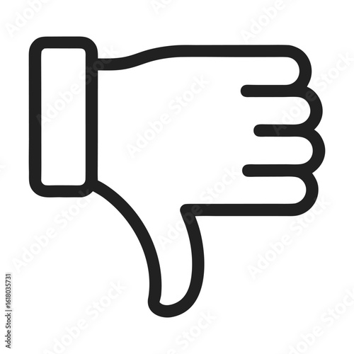 Simple thumbs down icon