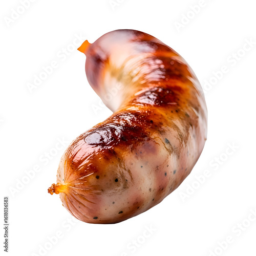 Roasted Whole Sausage with Crispy Brown Exterior.