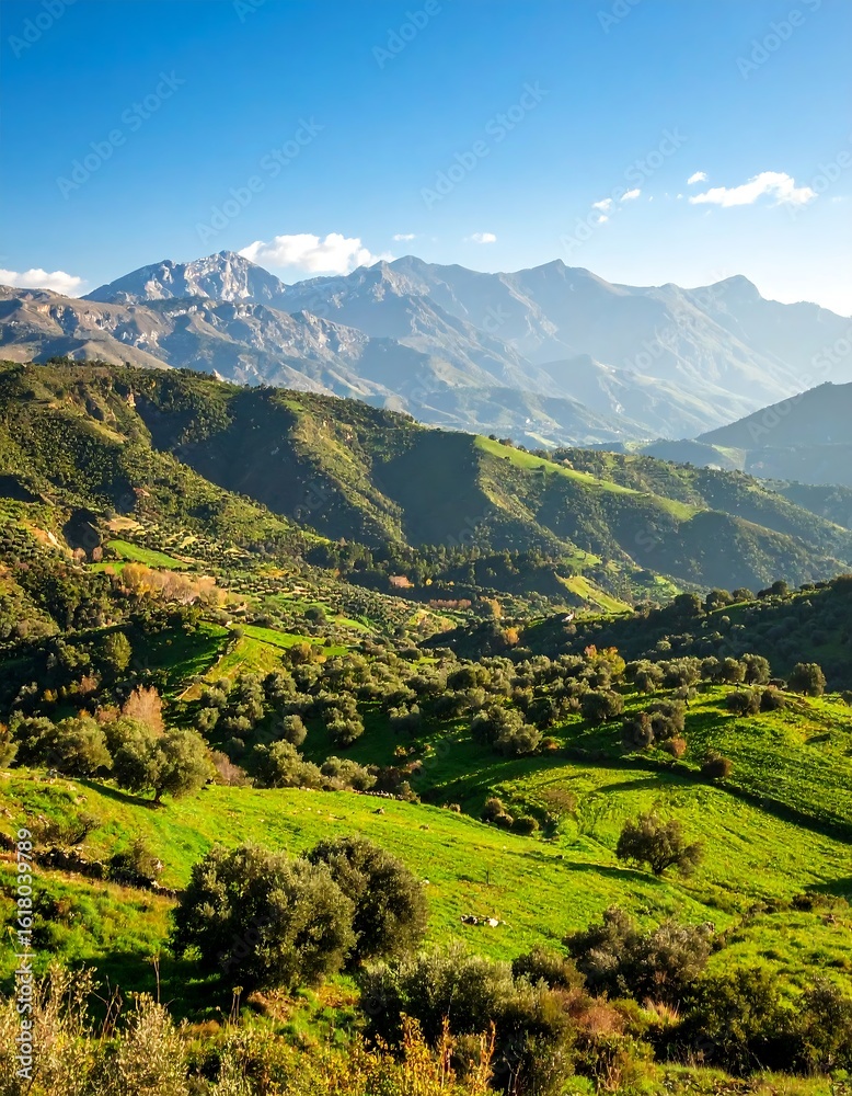 Fototapeta premium Scenic mountain valley landscape