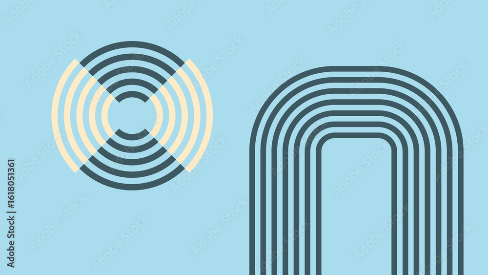 Obraz premium Modern Abstract Minimalist Artwork Background