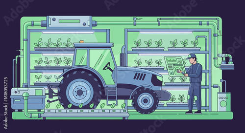 Modern Farming Vertical Crop Control With Agronomist Using Technology