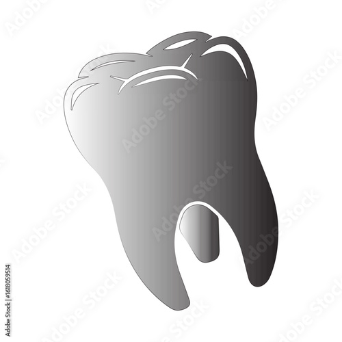 molar teeth logo icon black