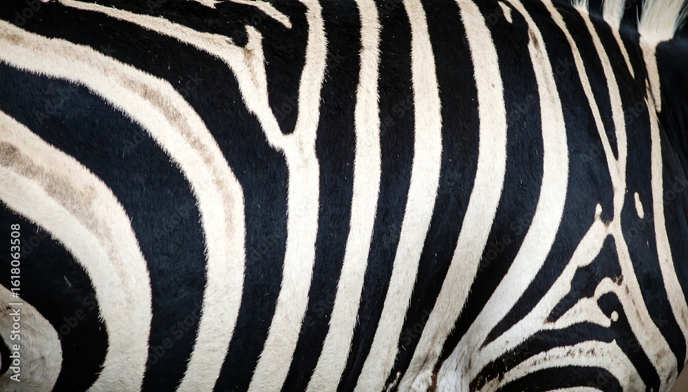 Fototapeta premium Zebra stripes close-up