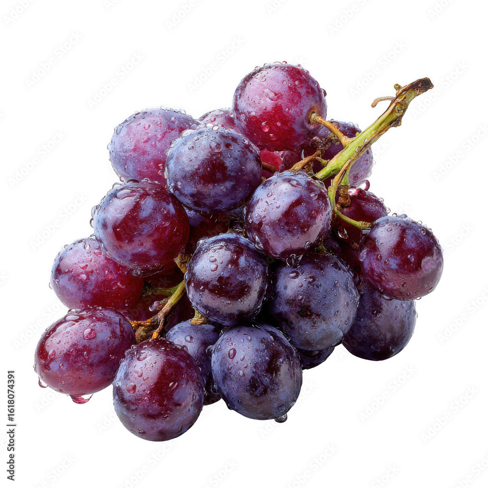 Fototapeta premium grapes isolated [Transparent Background PNG].