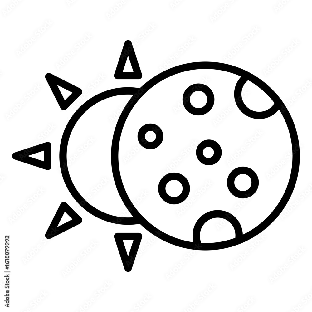 Obraz premium Solar Eclipse icon