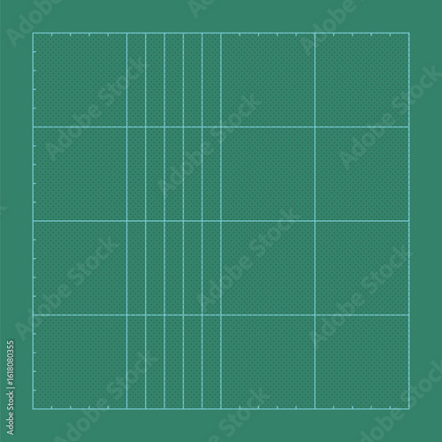 Green cutting mat background vector