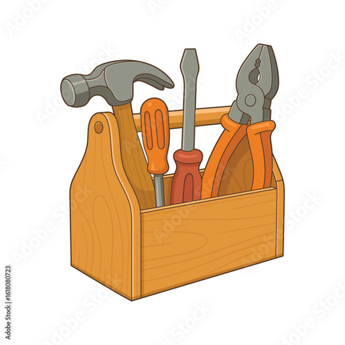 Toolbox brimming with essential instruments for home repairs and handy projects