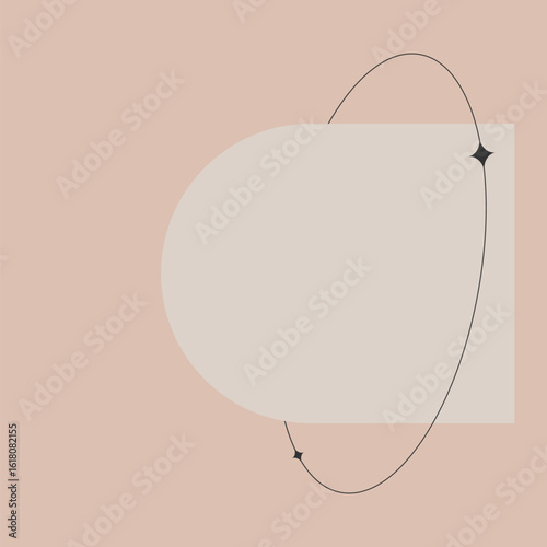 Pink minimal frame vector