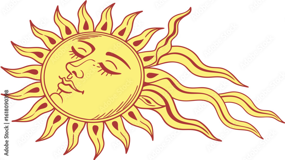 Naklejka premium sun