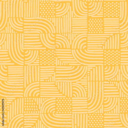 Hand drawn abstract seamless pattern, geometric background, simple style - great for textiles, banners, wallpapers, wrapping - vector design
