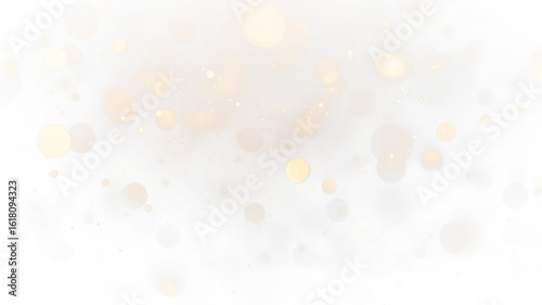 Obraz na plátne Golden Bokeh Light Background with Sparkles PNG