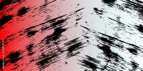Title sublimation jersey shirt design vector template background grunge brush halftone red black splash splatter paint steel texture