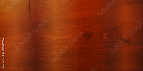 Refined High Gloss Brown Wooden Planks with a Deep, Rich Color and Distinctive Natural Textures, Offering a Polished, Reflective Surface That Adds a Retro Touch to Any Space"
