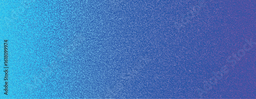 Gradient background with a textured, grainy style. Blue and purple colors blend seamlessly, creating a vibrant, colorful background. Minimal grainy speckled texture vector background