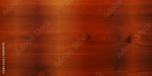 Refined High Gloss Brown Wooden Planks with a Deep, Rich Color and Distinctive Natural Textures, Offering a Polished, Reflective Surface That Adds a Retro Touch to Any Space"

