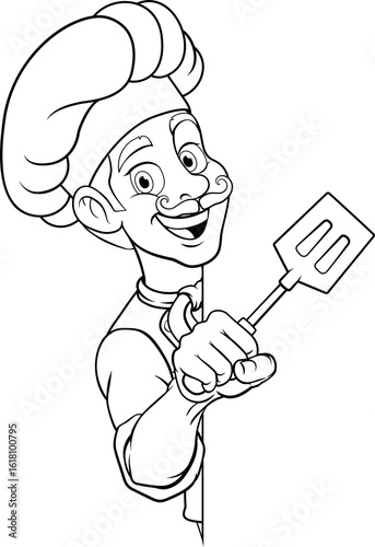 Chef Baker Cartoon Cook Mas...
