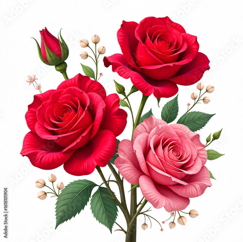 bouquet of red roses