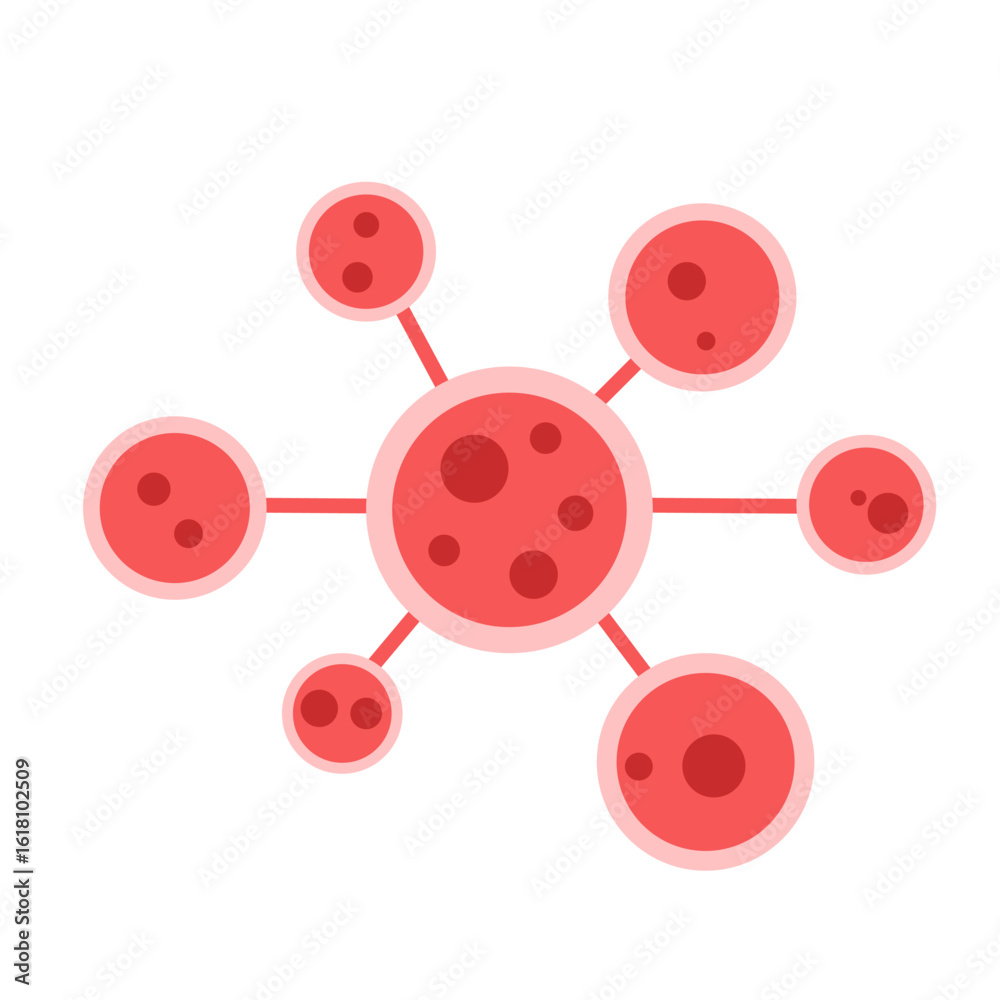 Obraz premium cancer tumor cell developing concept