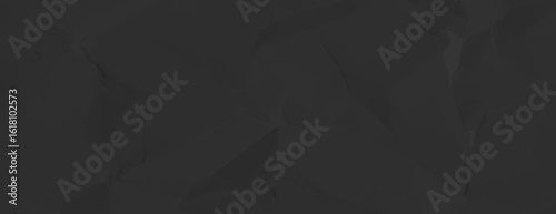 Dark gray background with a crumpled paper texture. The gray background adds a subtle, textured style to the overall design. Minimal crumple paper texture vector background