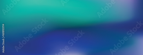 Abstract background with a smooth gradient background, featuring blue and green colors, creating a soft, blurred texture background. Minimal abstract blur gradient vector background