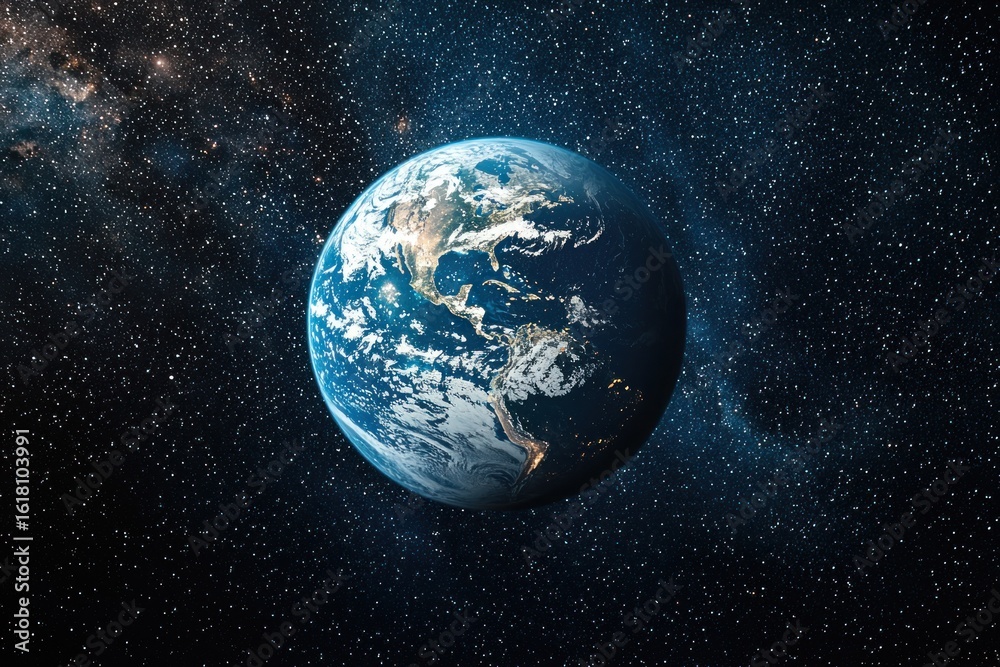 Fototapeta premium Earth in deep space