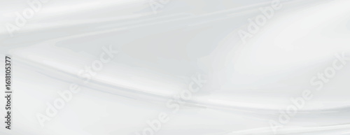 The background is a smooth, flowing white background with a silky texture. The white background creates a serene and elegant atmosphere. Smooth elegant silk fabric texture background vector
