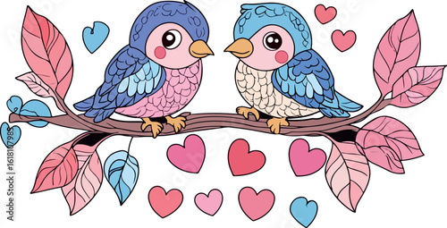 Adorable cartoon fawn with delicate pink flowers adorning its head and gentle eyes