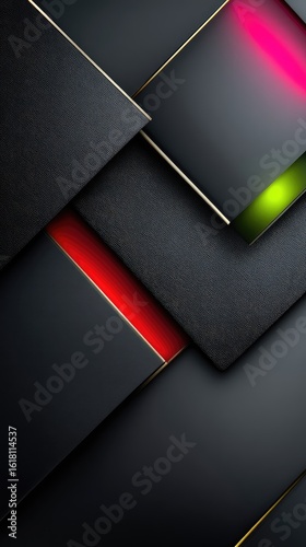 Luxurious Dark Gradient Geometric Background with Subtle Color Transitions