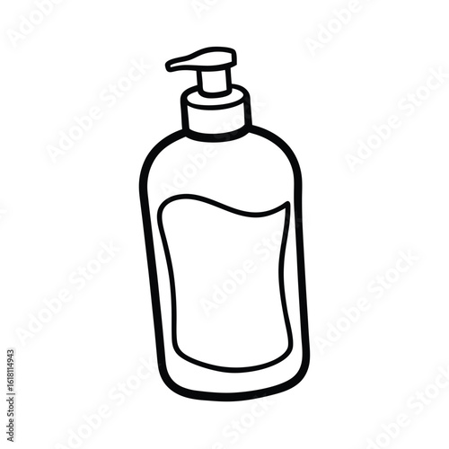 vector illustration of pet shampoo