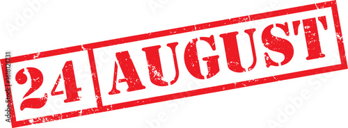 Grunge stamp August 24
