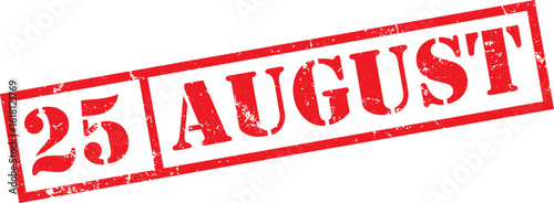 Grunge stamp August 25