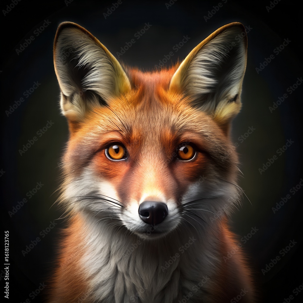 Obraz premium red fox portrait