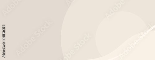Minimalist beige background with smooth, flowing curves. The beige color creates a soft, calming background with a gentle texture. Aesthetic background vector. Pastel background.